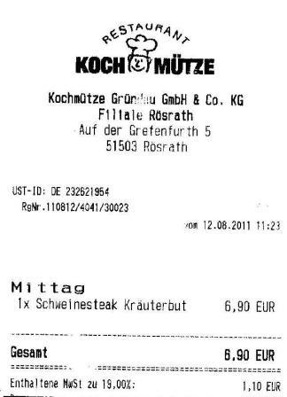 okst Hffner Kochmtze Restaurant